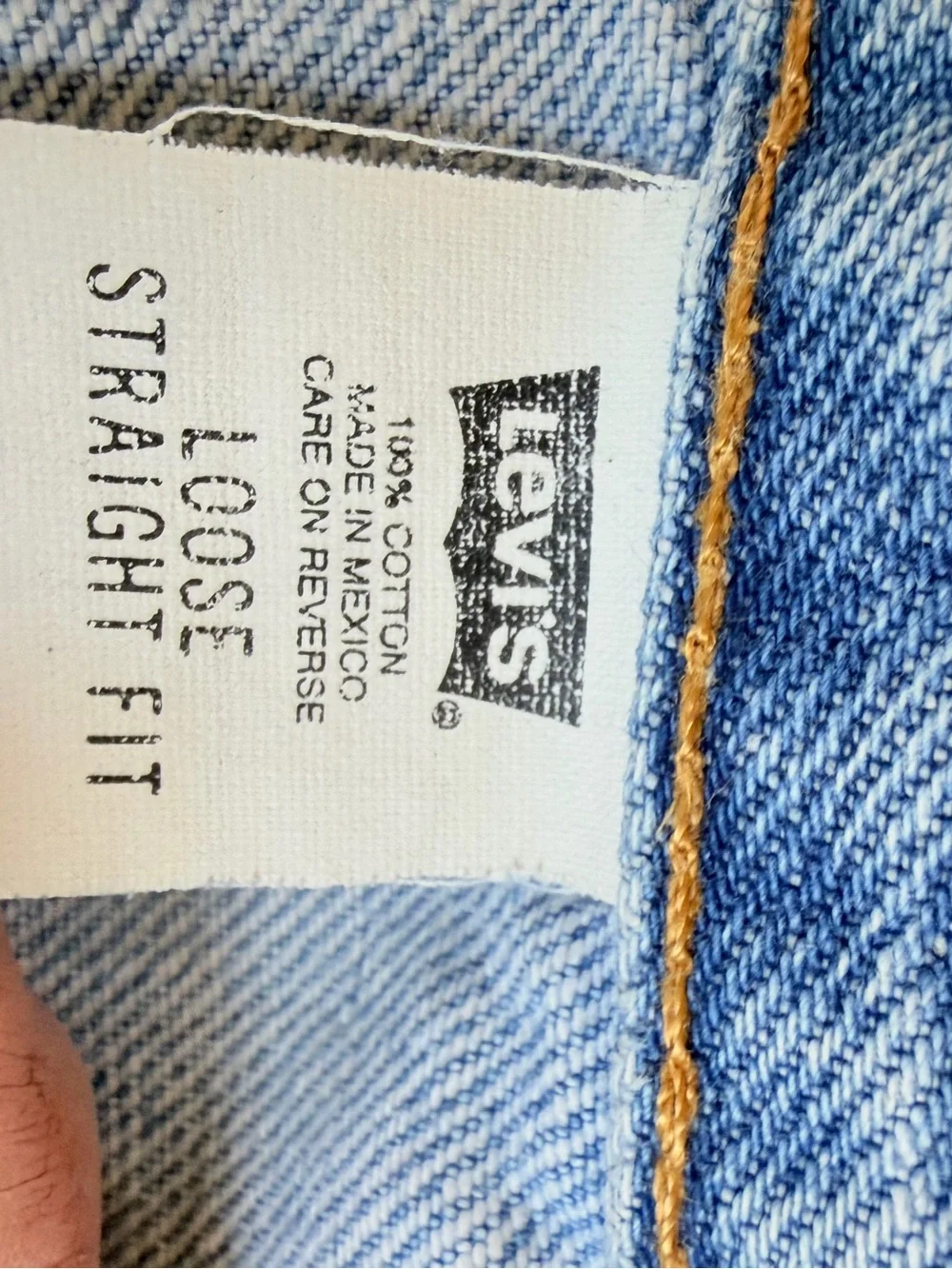 Levi’s 569 loose straight fit light wash jeans